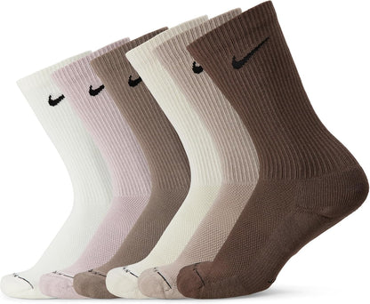 Nike Adult Dri-FIT Everyday Elevated Crew Socks (6-Packs) | Mens and Womens