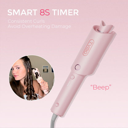 TYMO Automatic Rotating Curling Iron, TYMO CURLPRO Beach Waves Hair Curler