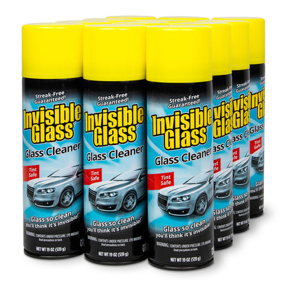 Invisible Glass 91164-2PK Premium Aerosol Glass Cleaner Spray for Car Windshields and Windows, Automotive and Home Window Cleaner, Streak-Free, Ammonia-Free, Tint-Safe – 19 oz (Pack of 2)