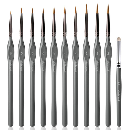 Golden Maple Detail Paint Brushes Set 10pcs