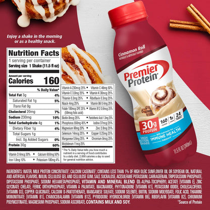 Premier Protein 30g High Protein Shake, Chocolate, 12 Pack