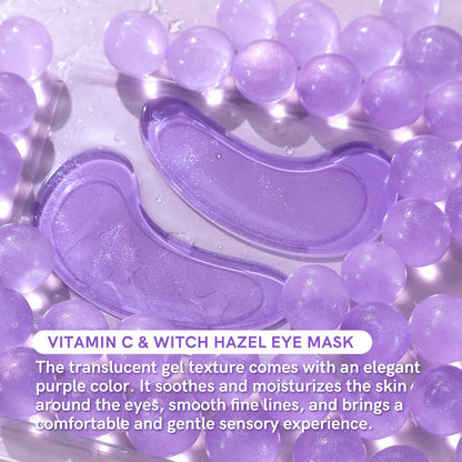 PEAUAMIE Under Eye Patches Gold and Hyaluronic Acid for puffy eyes,Rose Eye Masks for Dark Circles and Puffiness skin care Smooth Wrinkles products 30 Pairs