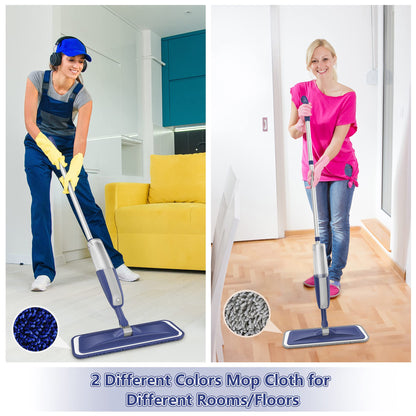 Spray Wet Mops for Floor Cleaning: Hardwood Floor Mop Refillable Dust Mop