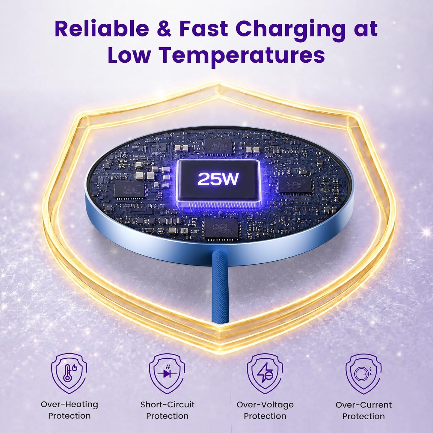 MagSafe 25W Wireless Charger for Apple Magnetic Fast Charging Pad