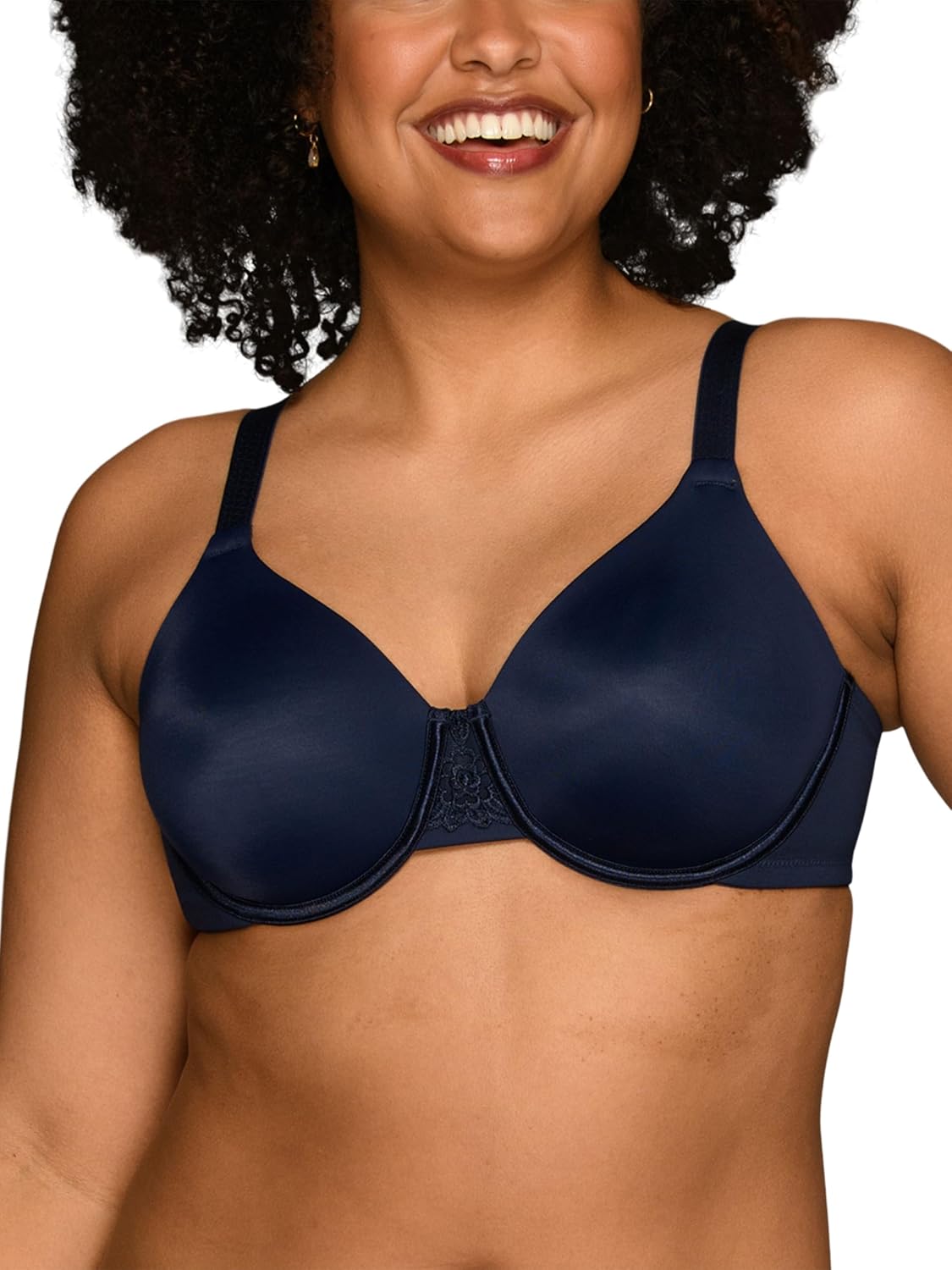 Vanity Fair Women's Beauty Back Smoothing Minimizer Bra, Minimizes Bust Line up to 1.5", Non Padded Cups up to H