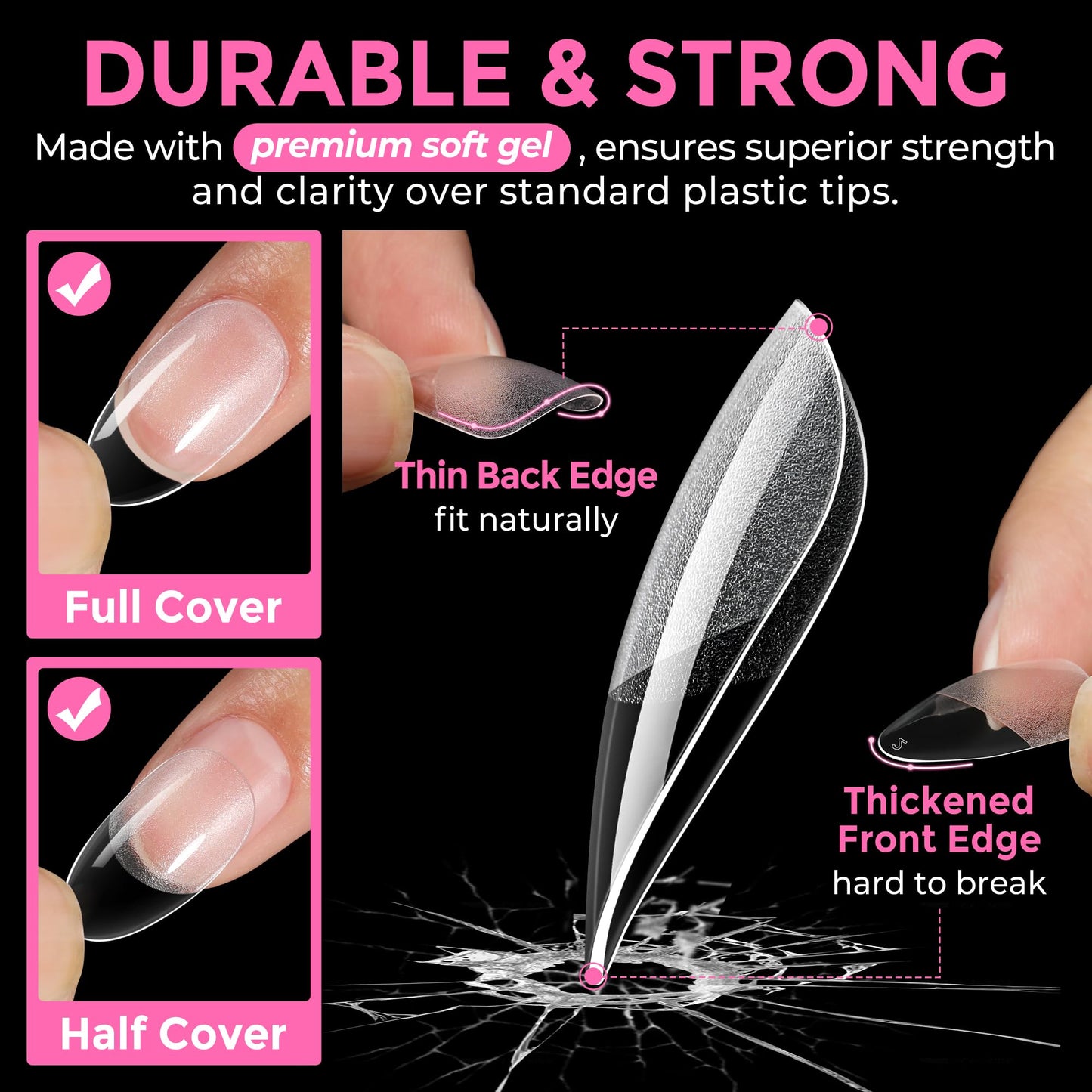 UNA GELLA 15g Nail Glue for Press On Nails with 20ml Nail Glue Remover Kit