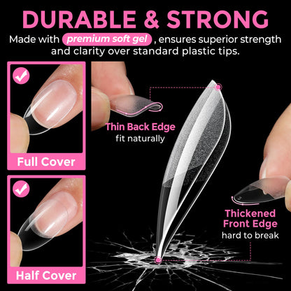 UNA GELLA 15g Nail Glue for Press On Nails with 20ml Nail Glue Remover Kit