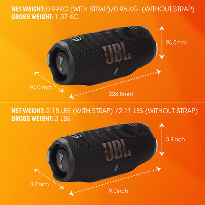 JBL Charge 6 Portable Bluetooth Speaker, Waterproof, Drop-Proof - Teal