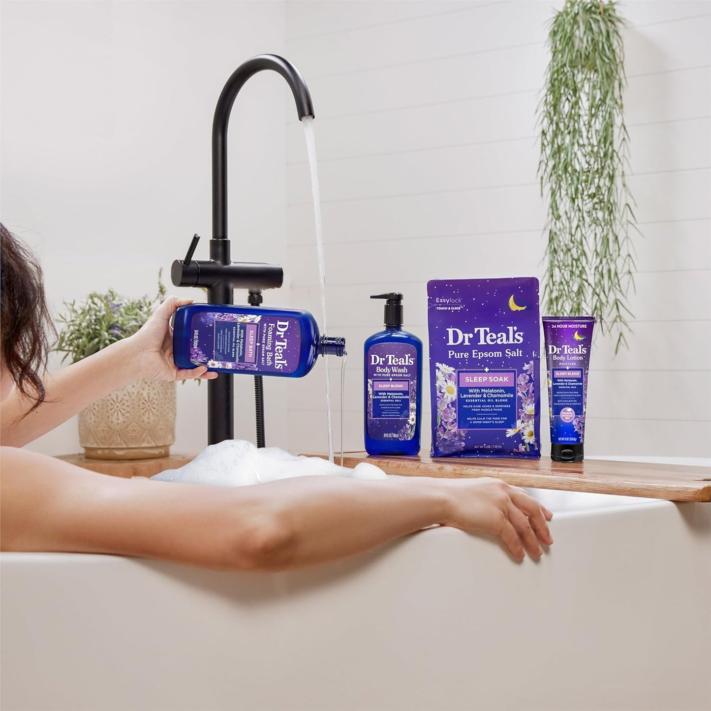 Dr Teal's Body Wash with Pure Epsom Salt, Relax & Relief with Eucalyptus & Spearmint, 24 fl oz (Pack of 2)