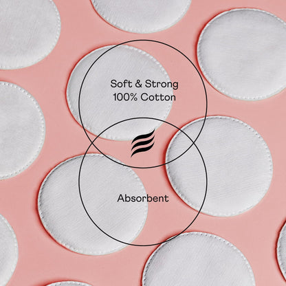 Swisspers Premium Cotton Rounds, Dual-Sided, 100 Count (Pack of 3)