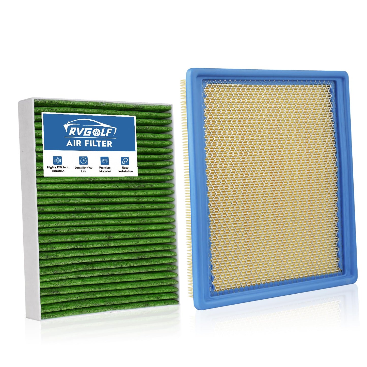 Engine+Cabin Air Filter Fit for 2014-2020 Rogue, 2017-2022 Rogue Sport