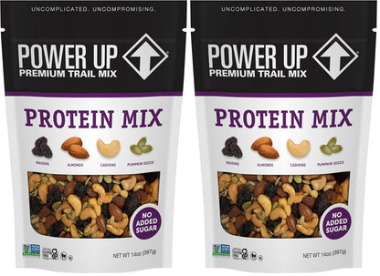 Power Up Trail Mix, Mega Omega Trail Mix, Non-GMO, Vegan, Gluten Free, No Artificial Ingredients, Gourmet Nut, 14 Ounce Bag