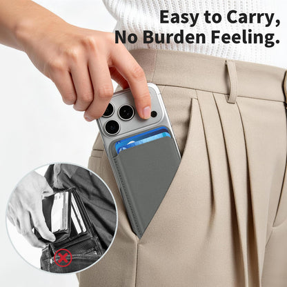 Magnetic Wallet Cell Phone Card Holder for Phone Case with Mag-Safe