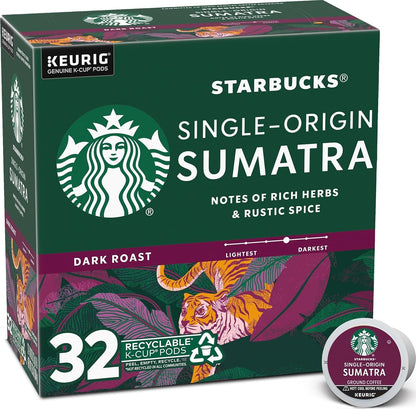 Starbucks K-Cup Coffee Pods, Dark Roast Hot or Iced Coffee, French Roast, 96 Keurig Pods