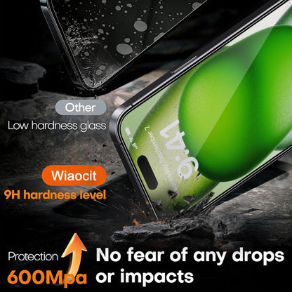 Wiaocit Tempered Glass Privacy Screen Protector for iPhone 15 Pro