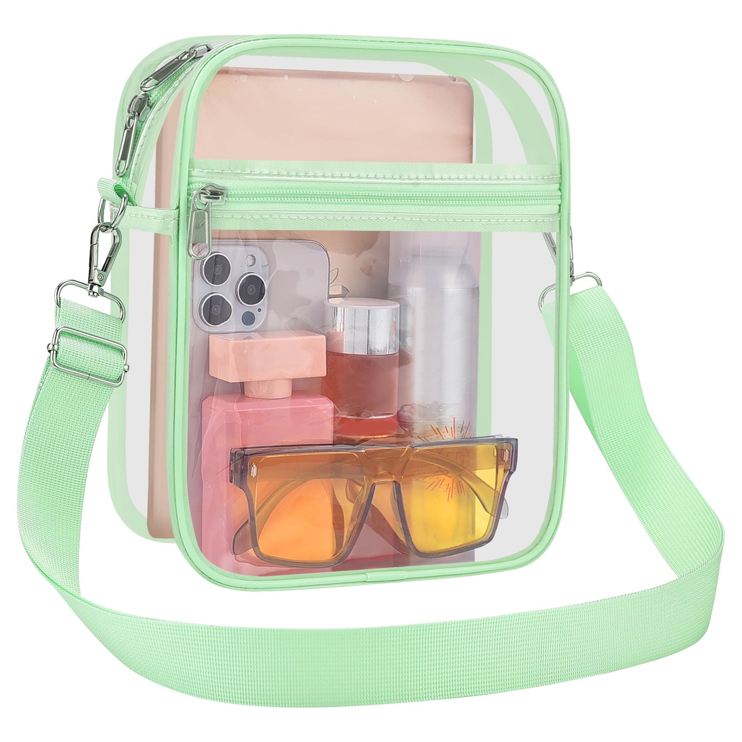 USPECLARE Clear Purse for Stadium Events Transparent Messenger Bag