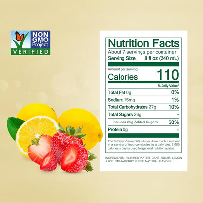 Simply Lemonade with Strawberry, 52 Fl Oz Bottle