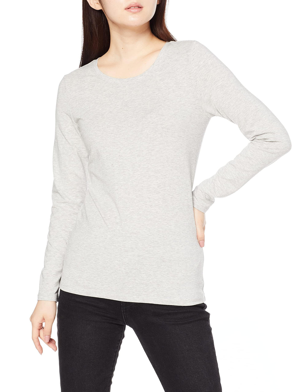 Amazon Essentials Women's Regular-Fit Long-Sleeve Crewneck T-Shirt