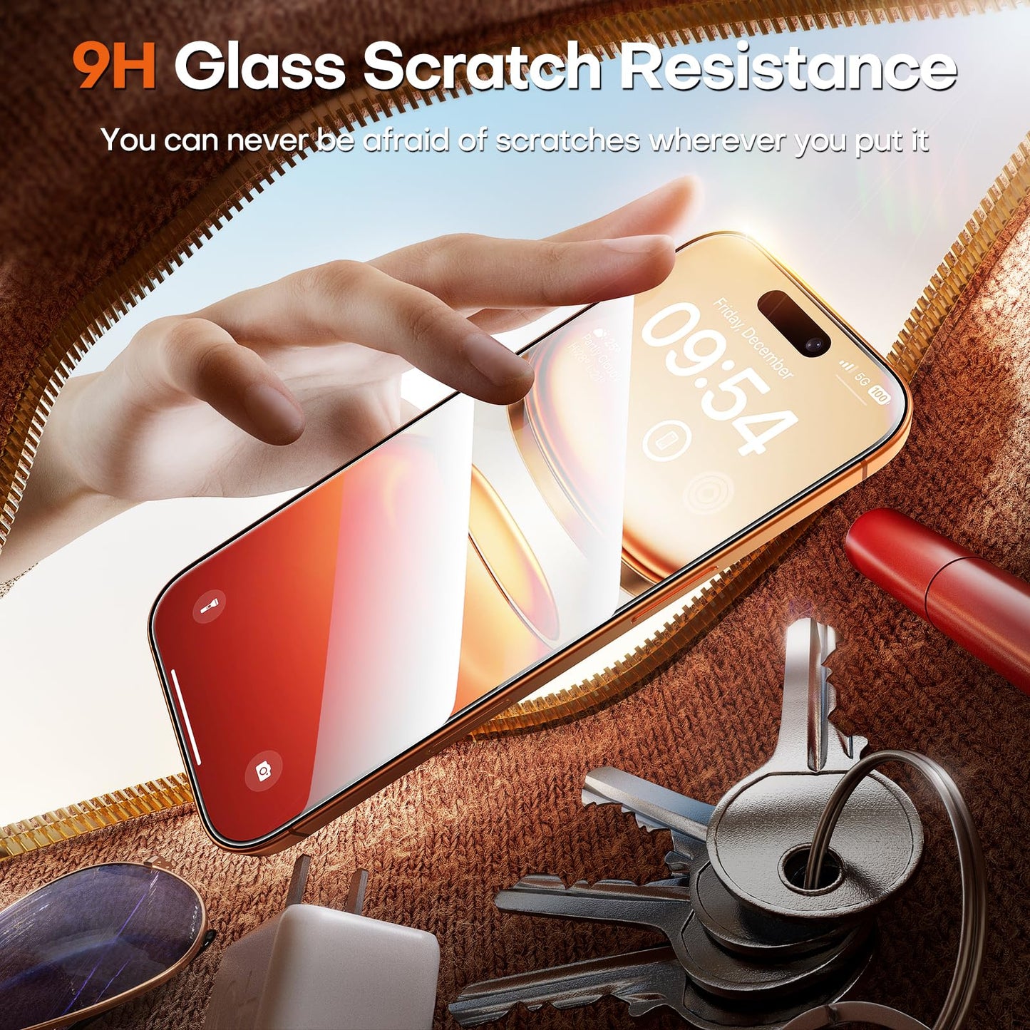 TOCOL for iPhone 17 Pro Max Screen Protector, Clear