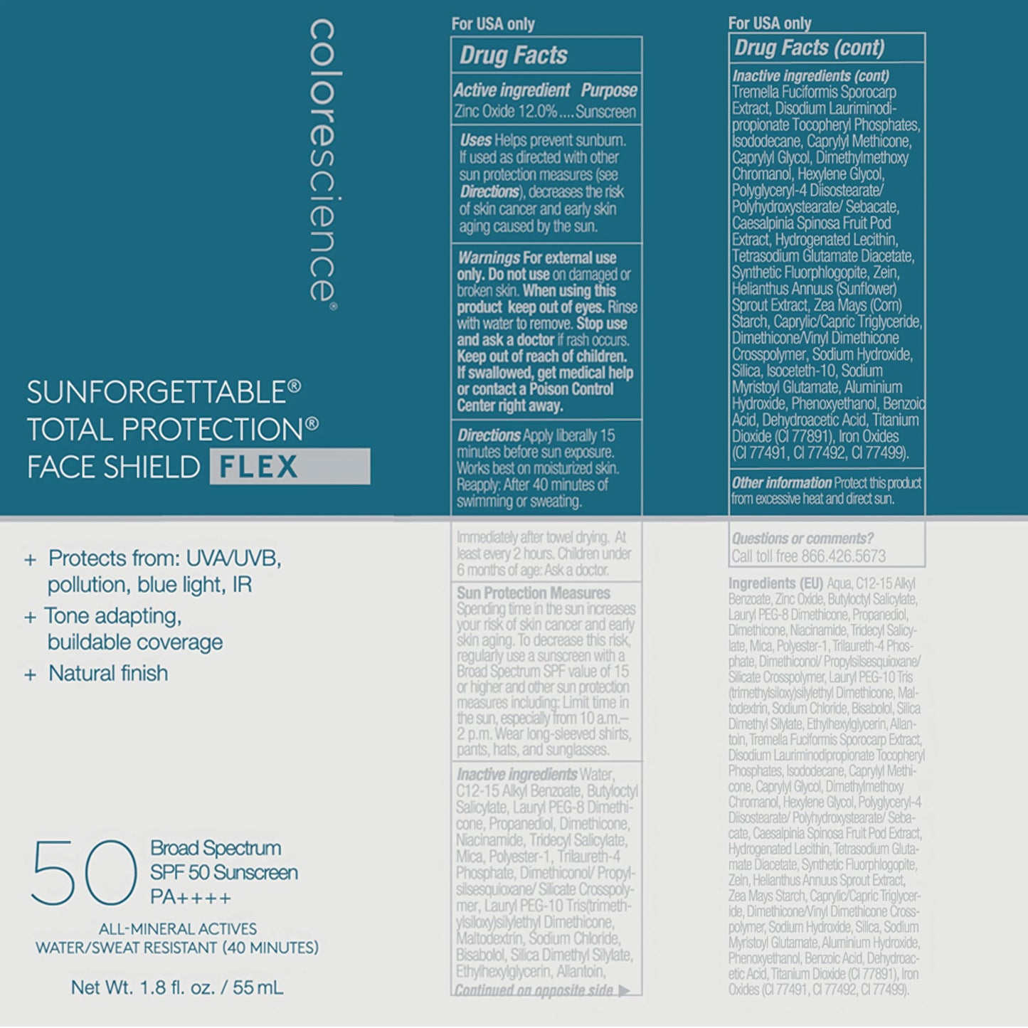 Colorescience, Total Protection Face Shield Flex, SPF 50