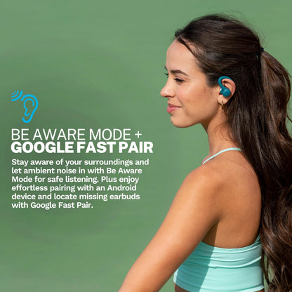JLab, Go Sport+, True Wireless Workout Earbuds, Bluetooth Sport Earbuds, Clear Calling, Graphite