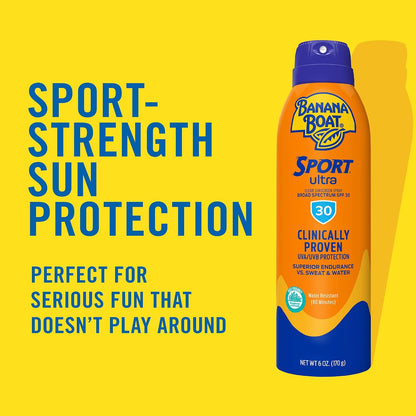 Banana Boat Sport SPF 50 Sunscreen Spray, 6 oz (2 Pack)