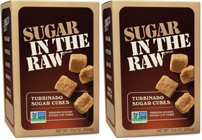 In The Raw Granulated Turbinado Cane Sugar, 2 lb Box, Pure, All-Natural Turbinado Sugar, Non-GMO Project Verified, Kosher, Vegan and Gluten Free (Pack of 12)