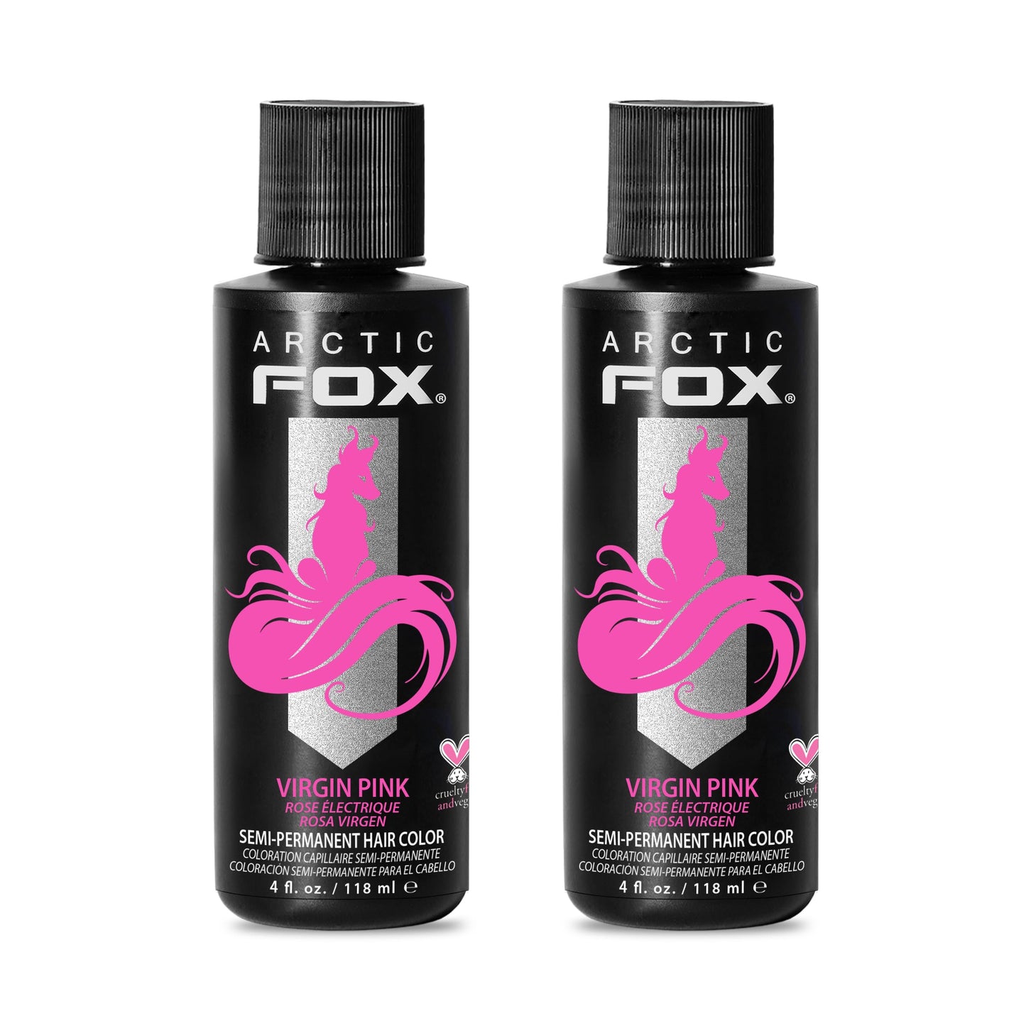 ARCTIC FOX Semi-Permanent Hair Dye - Sunset Orange, Vegan - 2 x 8 oz