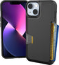 Smartish® iPhone 13 Wallet Case - Wallet Slayer Vol. 1 [Slim + Protective] Credit Card Holder - Drop Tested Hidden Credit Card Slot Cover for Apple iPhone 13 - Black Tie Affair