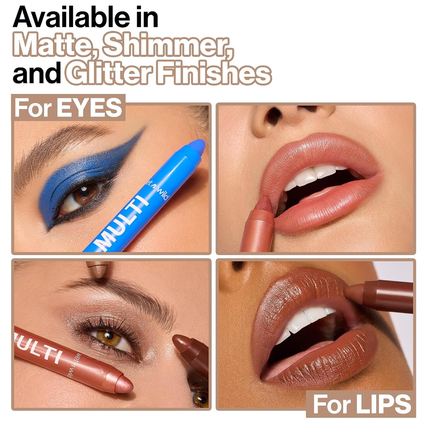 wet n wild Color Icon Cream Eyeliner Eyeshadow Multi-Stick, Moisturizing, Nourishing Velvety Cream-to-Powder Buildable & Blendable Formula, Cruelty-Free & Vegan - Brown Sugar