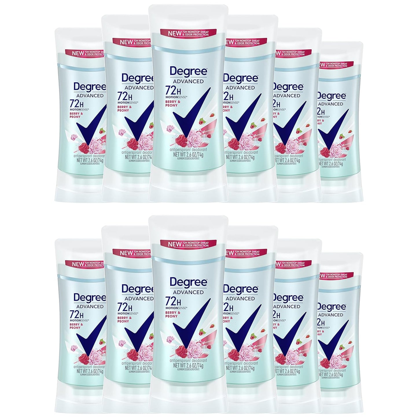 Degree Antiperspirant Deodorant Sexy Intrigue 72-Hour Sweat & Odor Protection Antiperspirant Deodorant For Women with Body Heat Activated Technology 2.6 oz (Pack of 2)
