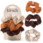 Kitsch Ultra-Petite Satin Scrunchies for Women - Eucalyptus, 6pcs