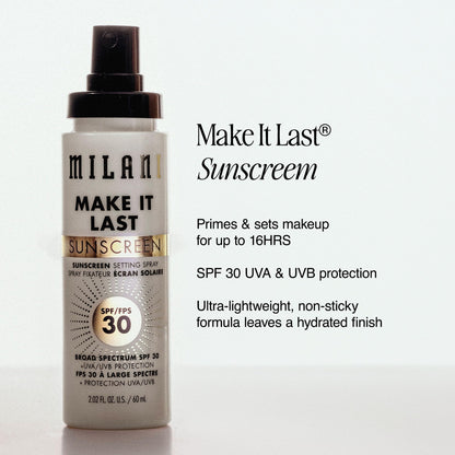 Milani Setting Spray + Primer, Make It Last Original Natural Finish