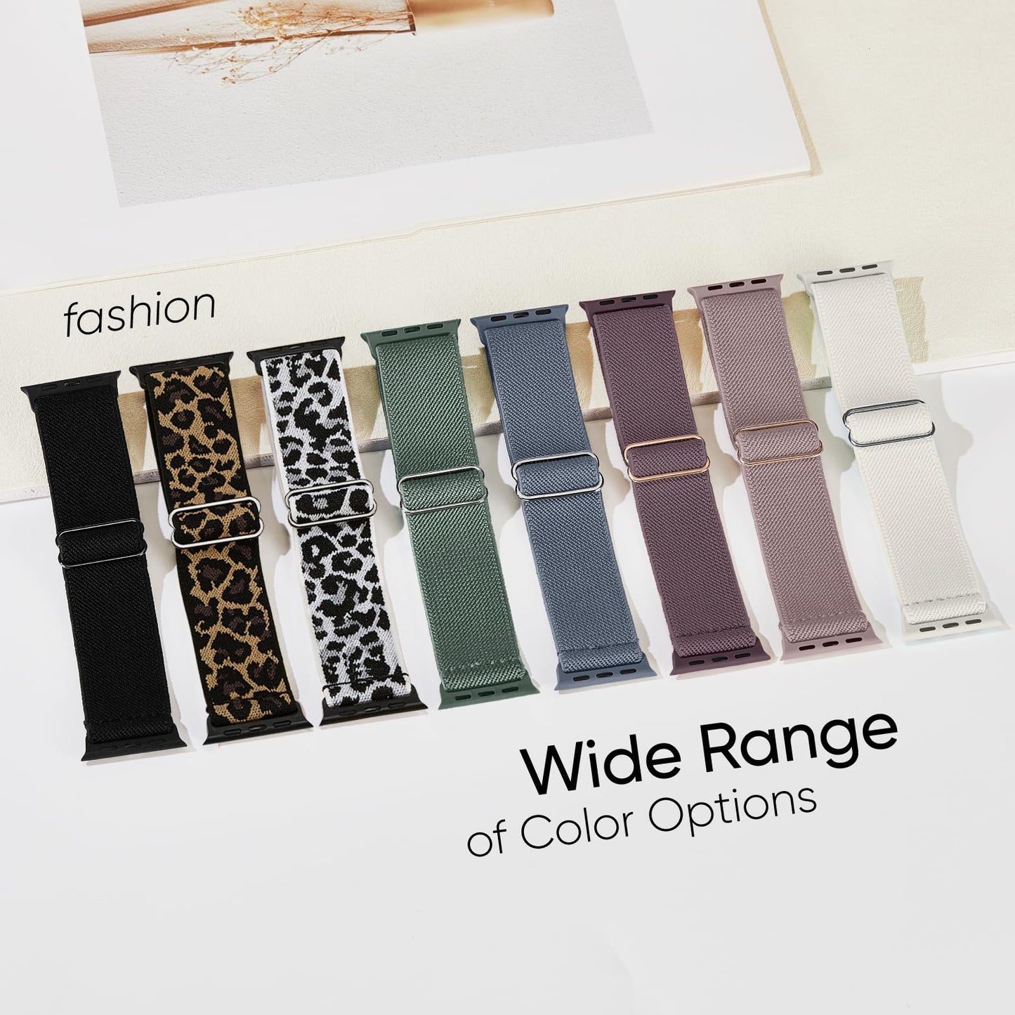10 Pack Stretchy Bands Compatible with Apple Watch Band Women Men