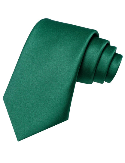 JEMYGINS Solid Color Tie Mens Necktie for Business and Wedding