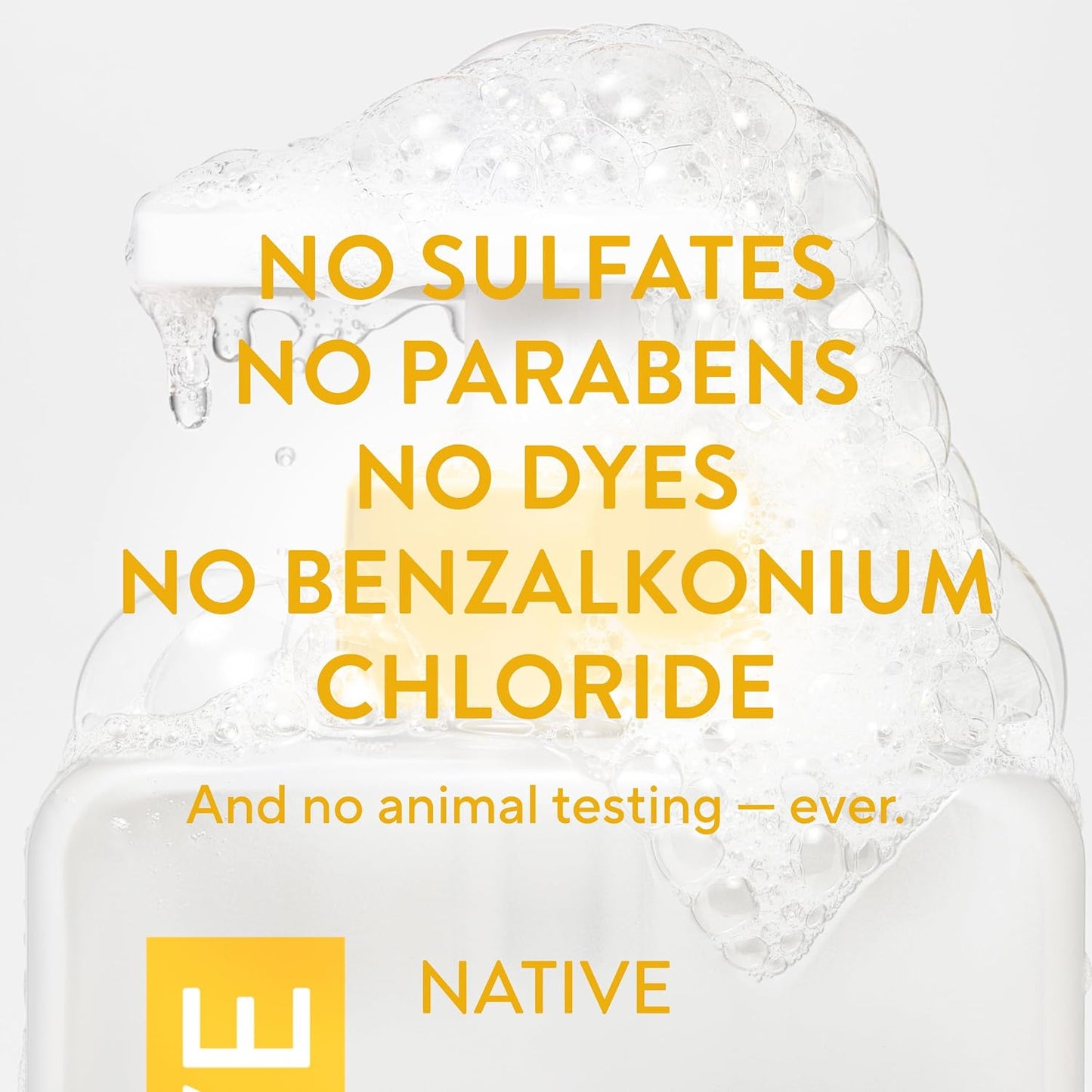 Native Liquid Hand Soap, Toasted Vanilla & Honey Scent, Non-Drying Formula for Soft, Smooth Hands, Made with Plant-Based Cleansers, Sulfate & Paraben Free, 13 oz Bottle