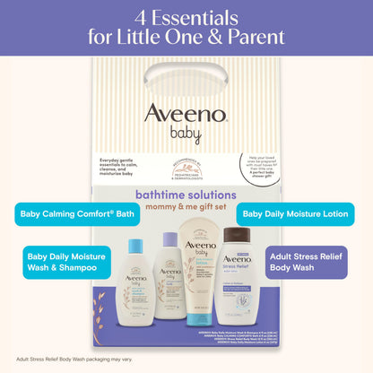 Aveeno Baby Welcome Little One Gift Set, Baby Essentials Set, 5 Items
