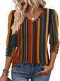 Zeagoo Womens 3/4 Sleeve V Neck T Shirts Dressy Casual Tops