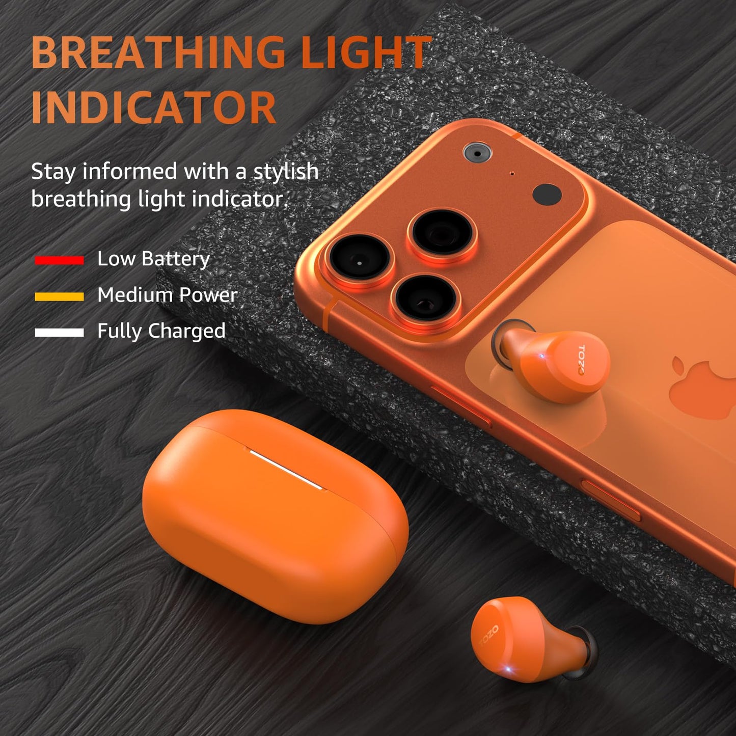 TOZO A1 Wireless Earbuds Bluetooth 5.3 Light Weight in Ear Headphones