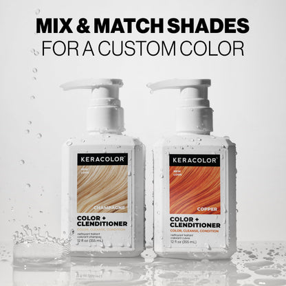 Keracolor Color + Clenditioner, Semi-Permanent Hair Color, 23 Shades
