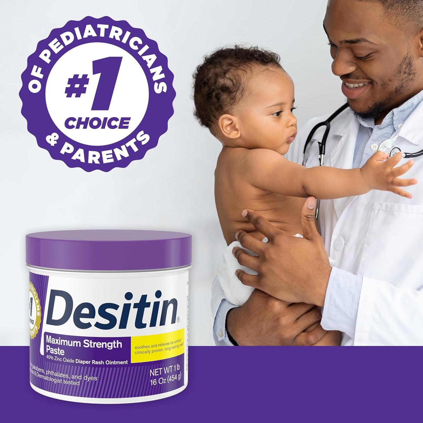 Desitin Maximum Strength Diaper Rash Paste, 40% Zinc Oxide, 4.8 oz