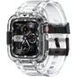 amBand Bands Compatible with Apple Watch 9/8/7/6/5/4 & SE 3/2/1 45mm/44mm Case for Men, M1 Sport Series Rugged Case Protective Cover for iWatch SE3/SE2/6/SE/5/4 44/45 mm Men Black