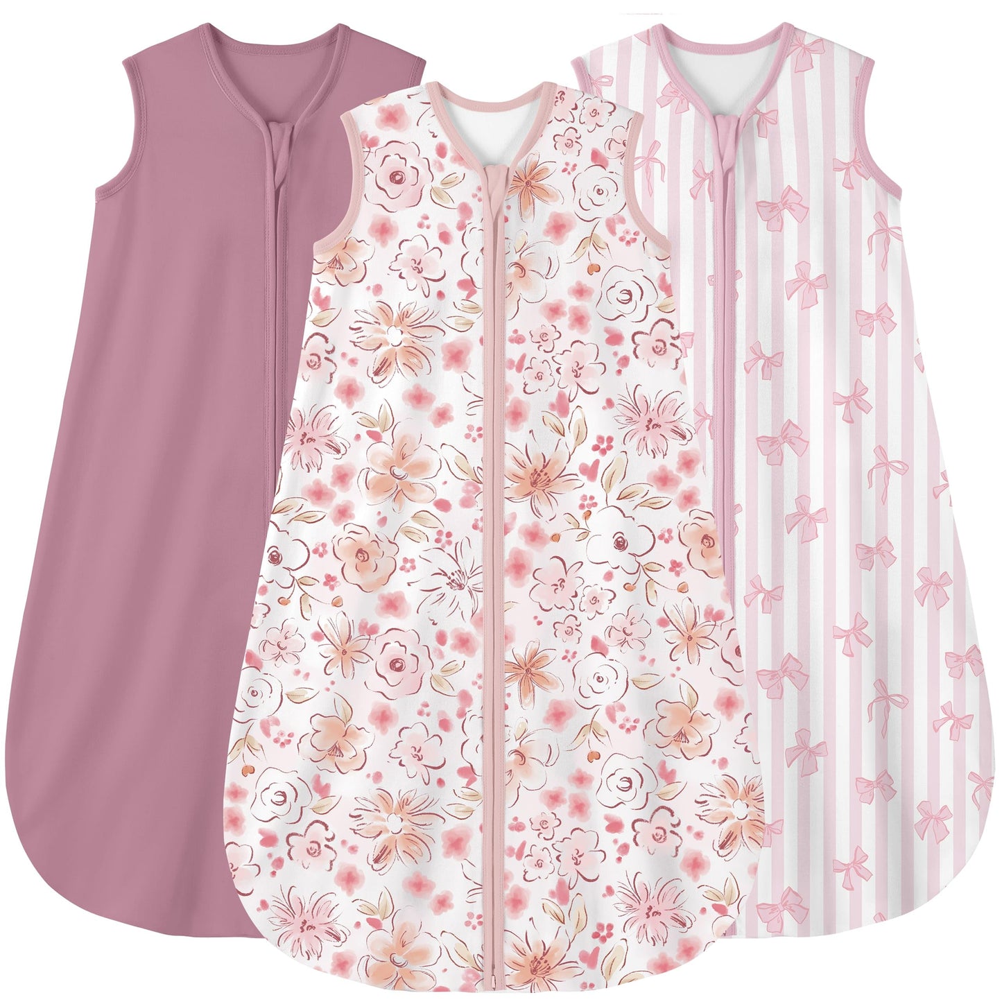 Yoofoss Baby Sleep Sack 0-6 Month 0.5TOG 100% Organic Cotton 2-Way Zipper