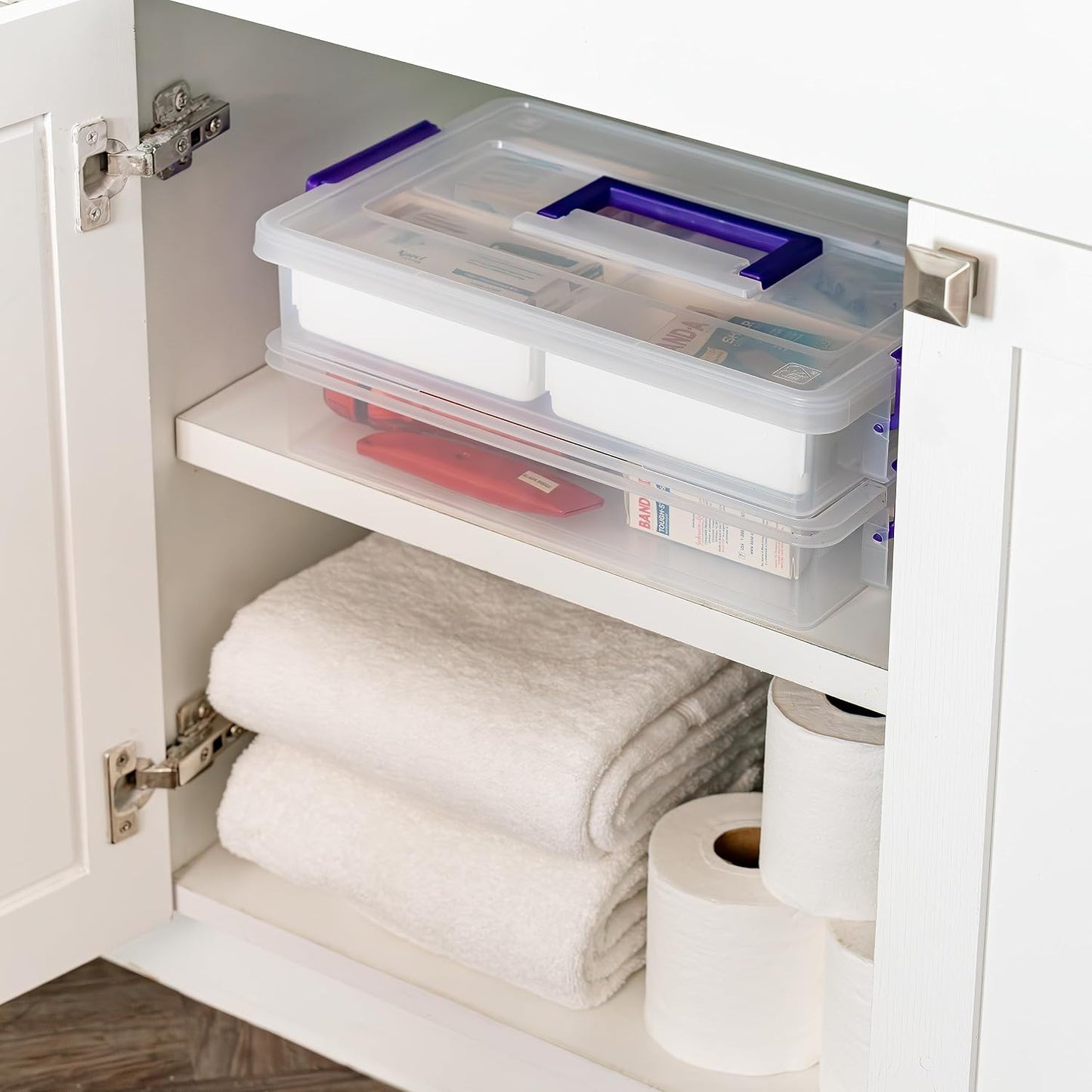 IRIS USA Storage Bins with Lids |Made in USA| 5 Qt - (6-Pack) - Clear