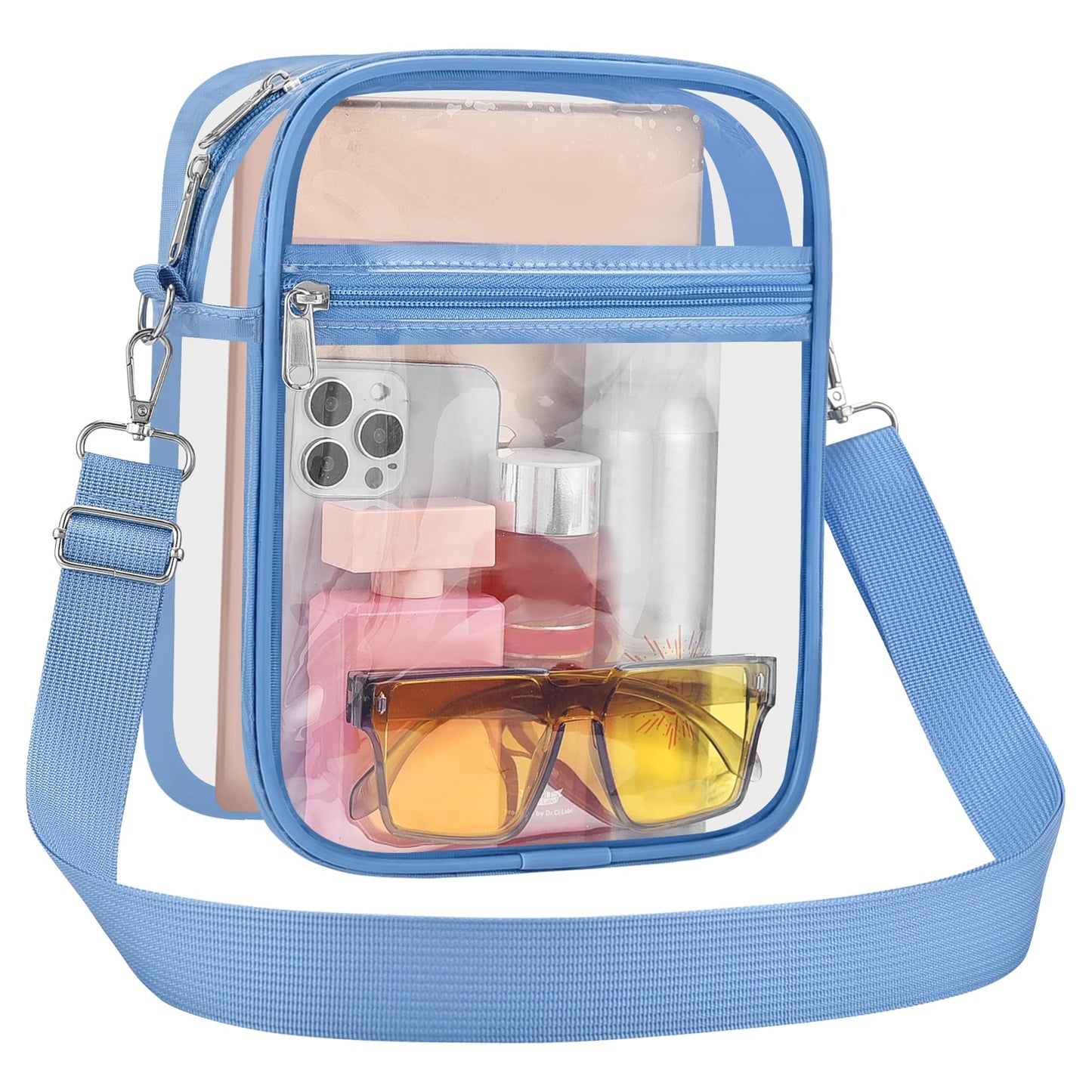 USPECLARE Clear Purse for Stadium Events Transparent Messenger Bag