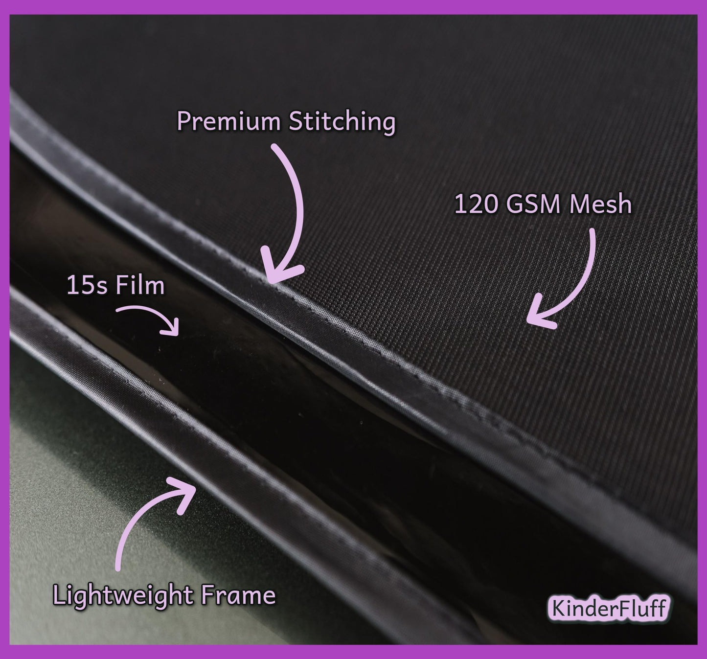Car Window Shades - Certified 99.79% UVA & 99.95% UVB sun protection. Award winning car sun shade for side windows. 4 Pack (2 Transparency options) 20" x 12" -window shade for car baby by Kinder Fluff