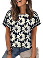 WIHOLL Womens Tops Short Sleeve Shirts Summer Outfits 2026 Spring Dressy Casual Clothes Clothing