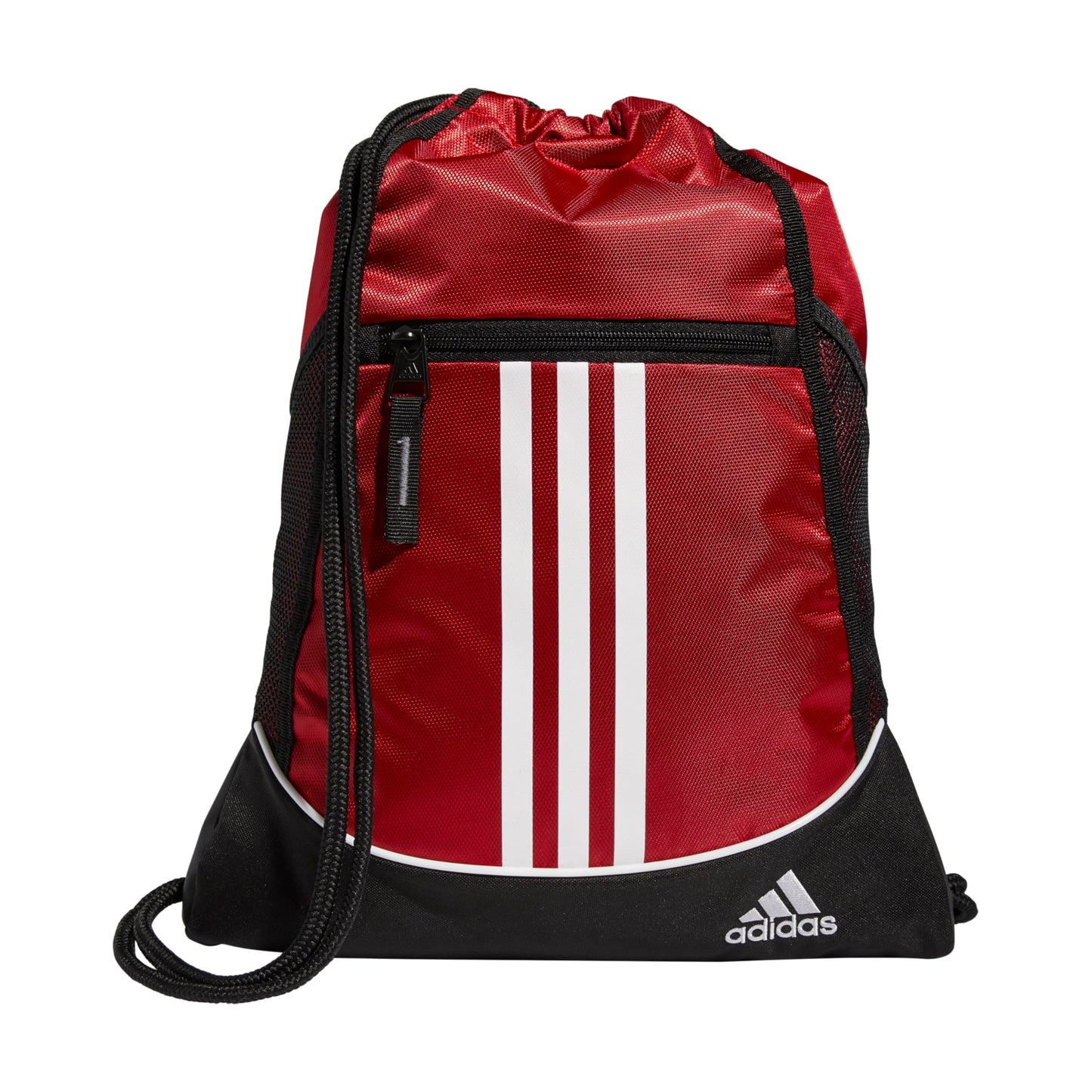adidas Alliance Sackpack – Drawstring Backpack for Sports, Small Gym Bag, Preloved Teal Green/Black/3, OSFA