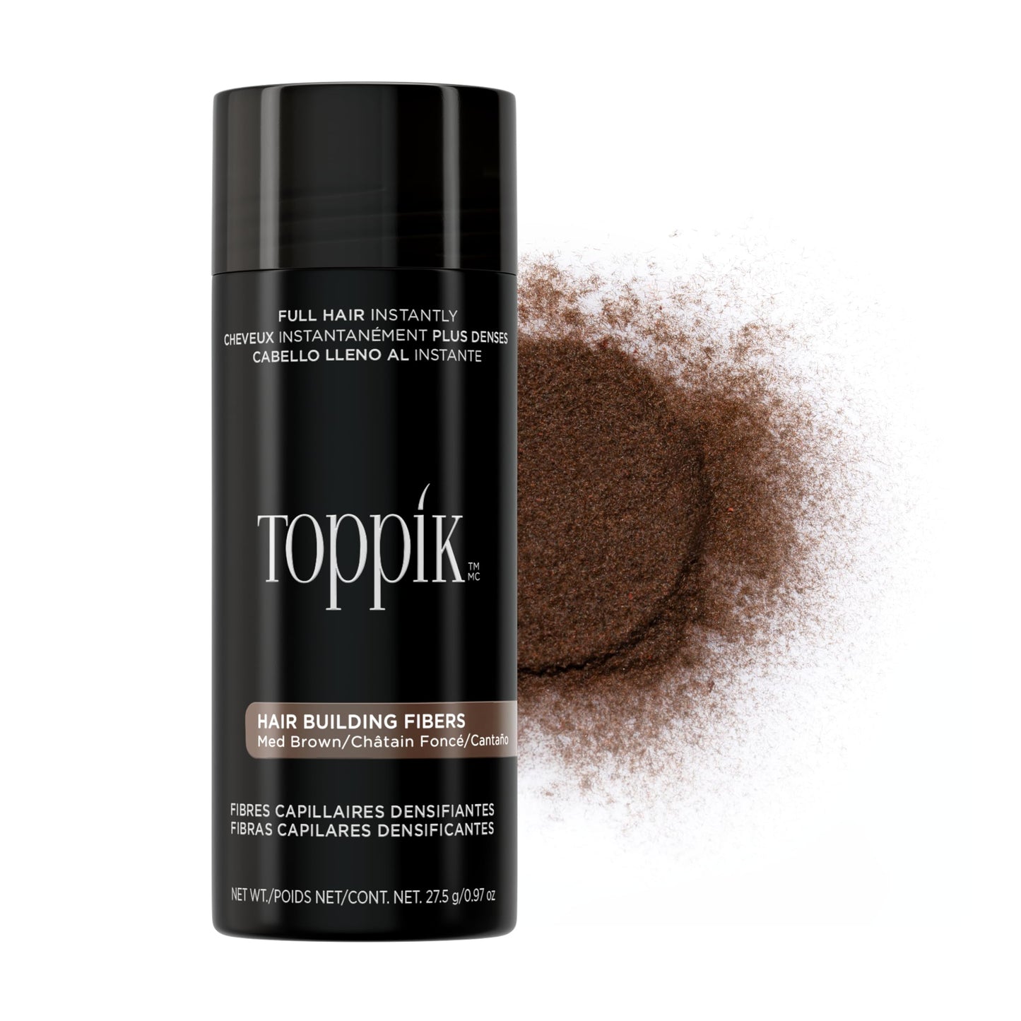 Toppik Hair Building Fibers, Fill In Fine or Thinning Hair Instantly Thicker, Fuller Looking Hair 9 Shades,4 size options