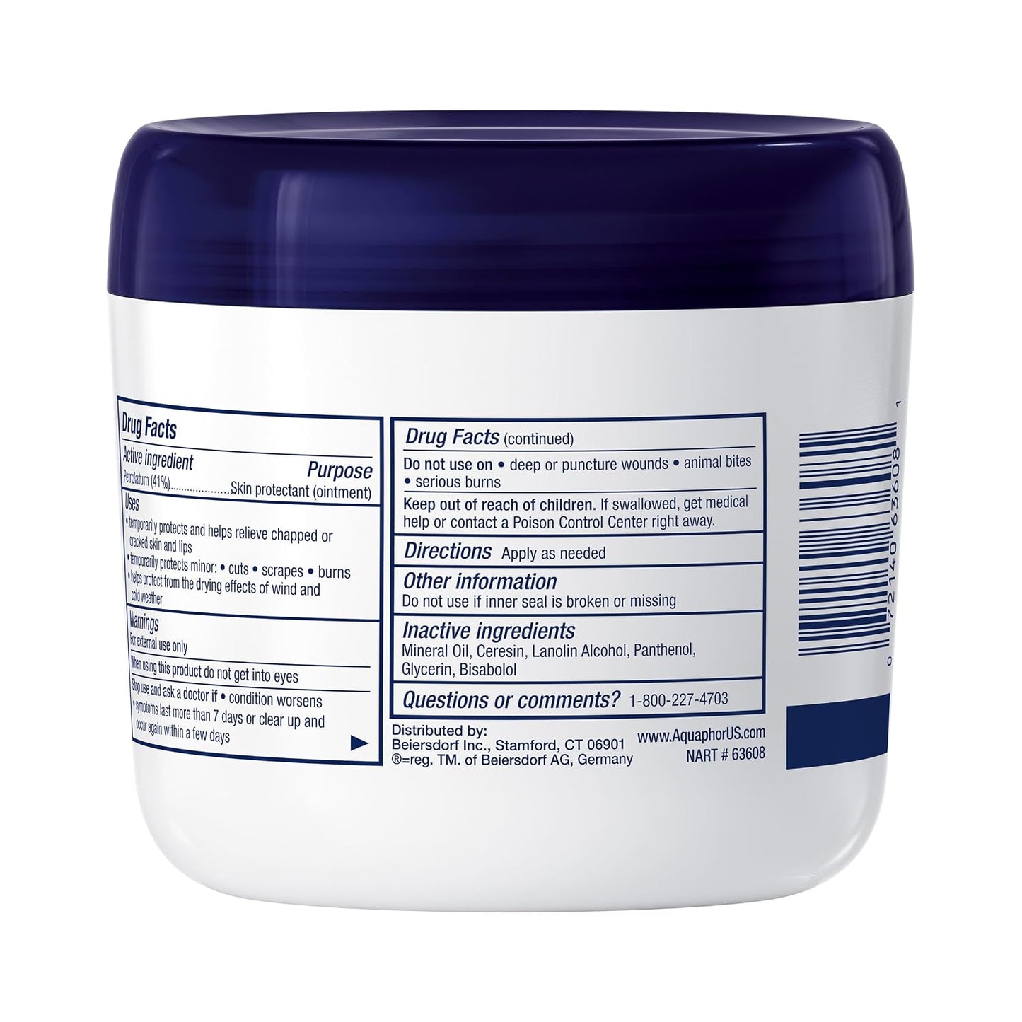 Aquaphor Advanced Therapy Healing Ointment Skin Protectant, 14 OZ